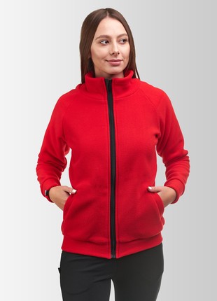 Women's fleece jacket Synevyr 260 Red1 photo