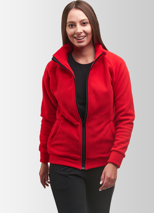 Women's fleece jacket Synevyr 260 Red6 photo