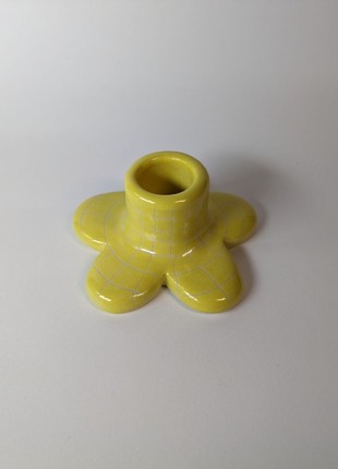 Candle holder (Yellow)2 photo