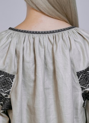 Dress with embroidery «Fertility» melange6 photo