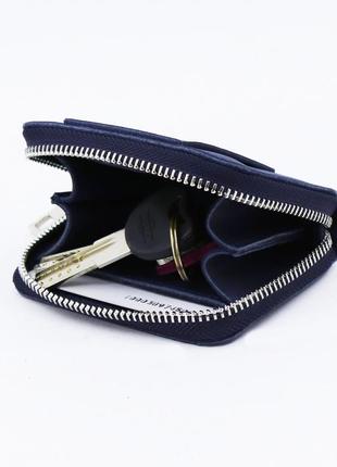 Mini leather wallet with belt loop/ slim travel key case/ personalized compact men purse for money3 photo