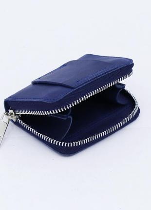 Mini leather wallet with belt loop/ slim travel key case/ personalized compact men purse for money2 photo