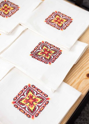 Napkins with embroidery HISTROV 6 pcs3 photo