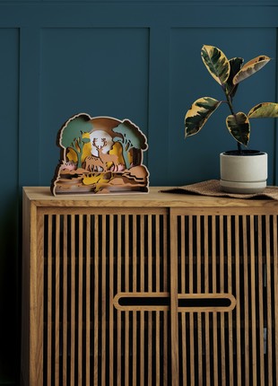 Joyki 3d wooden coloring book creativity kit «Deers 2»3 photo