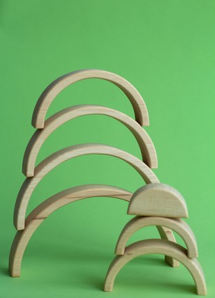 Children's wooden toy Rainbow3 photo