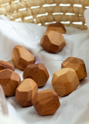 Wooden Balancing Stones, Sorting and Stacking Games5 photo