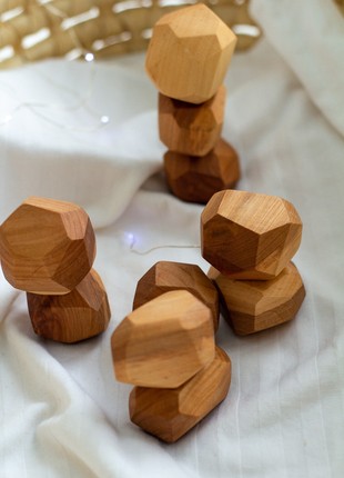 Wooden Balancing Stones, Sorting and Stacking Games9 photo