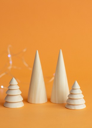 A set of wooden Christmas trees2 photo