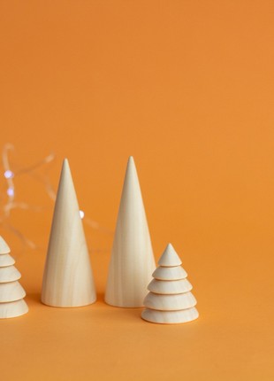 A set of wooden Christmas trees3 photo