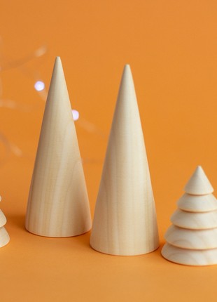 A set of wooden Christmas trees6 photo