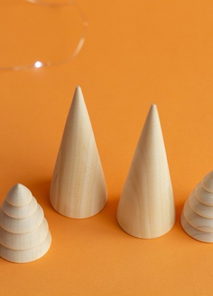 A set of wooden Christmas trees4 photo