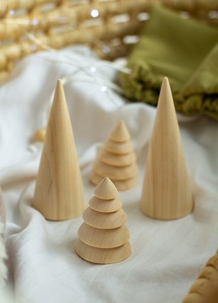 A set of wooden Christmas trees8 photo