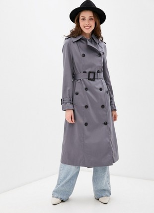 Women's raincoat DASTI Iconic light gray