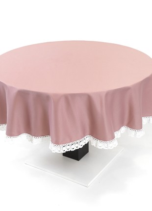 Round tablecloth, d=1.40m pink 56-19/00