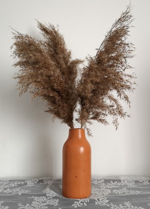 Orange modern concrete vase