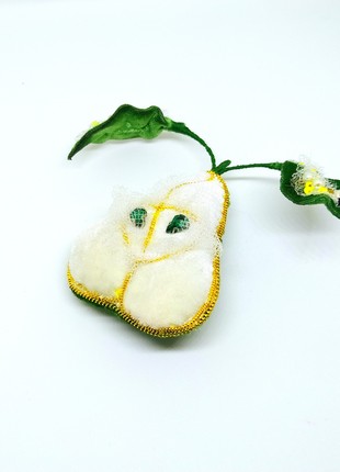 Handmade brooch "The pear"3 photo