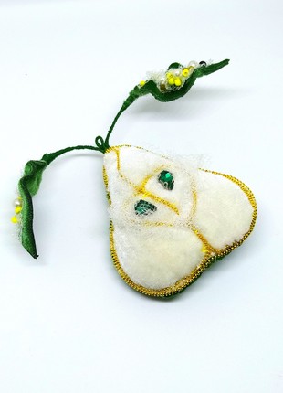 Handmade brooch "The pear"4 photo