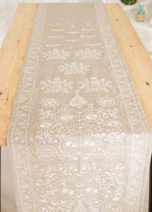 Towel with embroidery HISTROV 50×550 Beige5 photo