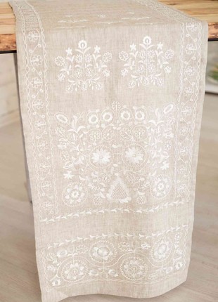 Towel with embroidery HISTROV 50×270 Beige 20105