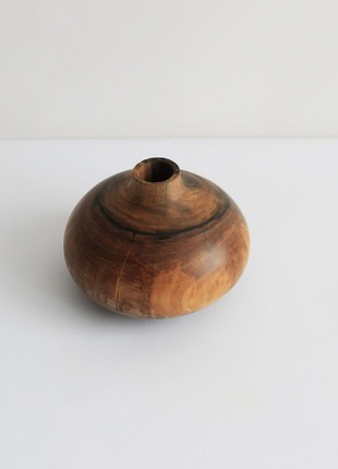 Handmade vase decorative, unique tabel wood vase4 photo