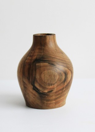 Small bud vase hadmade, decorative wooden vase3 photo