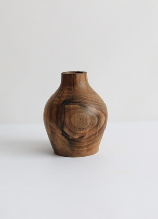 Small bud vase hadmade, decorative wooden vase5 photo
