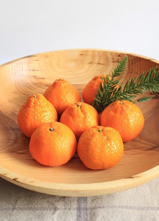 Large fruit plate handmade, salad serving wooden bowl7 photo