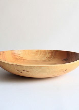 Large fruit plate handmade, salad serving wooden bowl2 photo