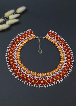 Minimalist seed bead necklace1 photo