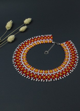 Minimalist seed bead necklace4 photo