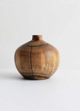 Handmade vase, rustic table wooden decor2 photo