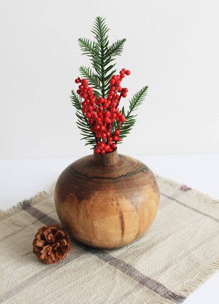 Handmade vase, rustic table wooden decor7 photo
