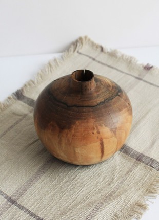 Handmade vase, rustic table wooden decor4 photo