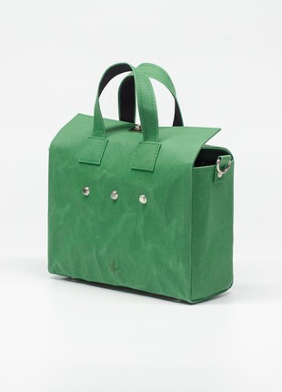 LIBRA Bag with removable pin "Be Brave Like Ukraine" - Green Color4 photo