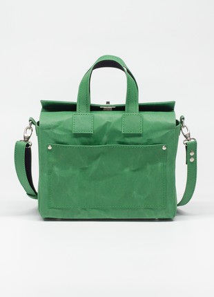 LIBRA Bag with removable pin "Be Brave Like Ukraine" - Green Color3 photo