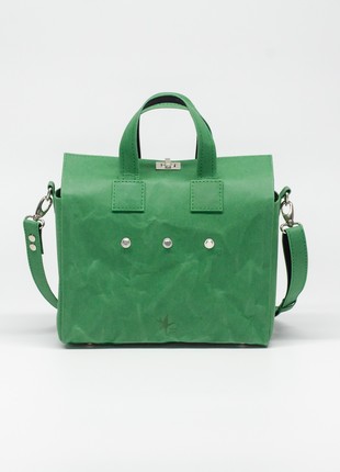 LIBRA Bag with removable pin "Be Brave Like Ukraine" - Green Color2 photo