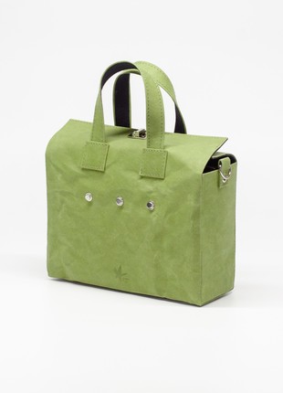 VIRGO Bag with removable pin "Coat of arms of Ukraine" - Olive Color4 photo