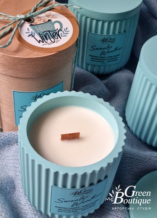 Natural Soy Candle Sweater Weather (size M)