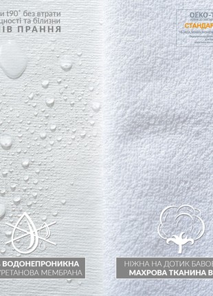 MATTRESS COVER AQUA STOP WITH ELASTIC BAND AROUND THE PERIMETER TM IDEIA 200X200X23 CM8 photo