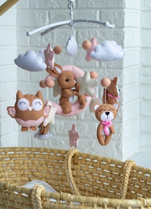Musical baby mobile with bracket for girl3 photo