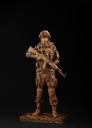 Military figure #1+ military box. Soldier of Ukrainian army.