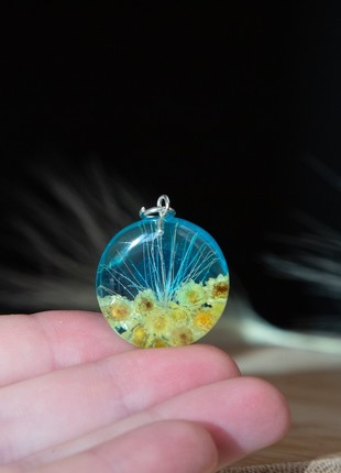 Stand with Ukraine necklace, Ukrainian flower jewelry4 photo
