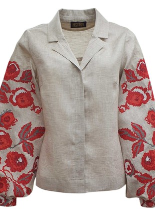 Embroidery blazer VINTAGE ROSES1 photo