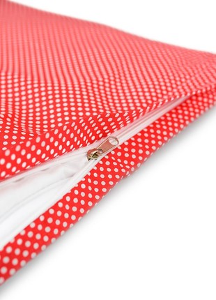 BED LINEN IN THE STROLLER TM PAPAELLA PILLOWCASE 30X40 CM (1 PC), BLANKET 60X80 CM (1 PC) POTATO RED3 photo