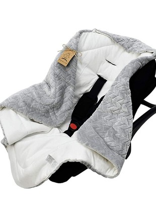 Universal, soft  blanket for newborns for pram, baby seat1 photo