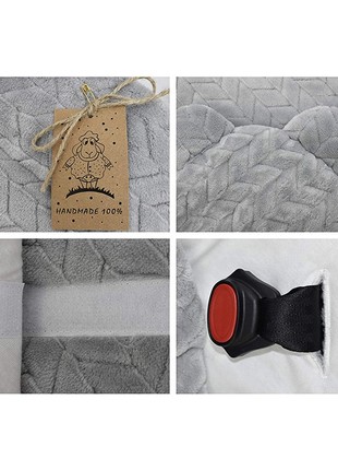 Universal, soft  blanket for newborns for pram, baby seat4 photo