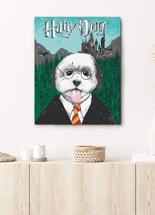 Painting by numbers ORNER x Tarik Klein "Hairy Dog" (orner-1870)1 photo