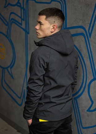 Men's jacket Protection Soft Shell graphite Custom Wear4 photo