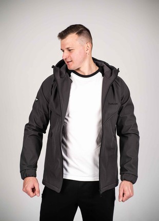Men's jacket Protection Soft Shell dark graphite Custom Wear9 photo
