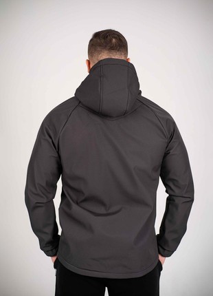 Men's jacket Protection Soft Shell dark graphite Custom Wear7 photo